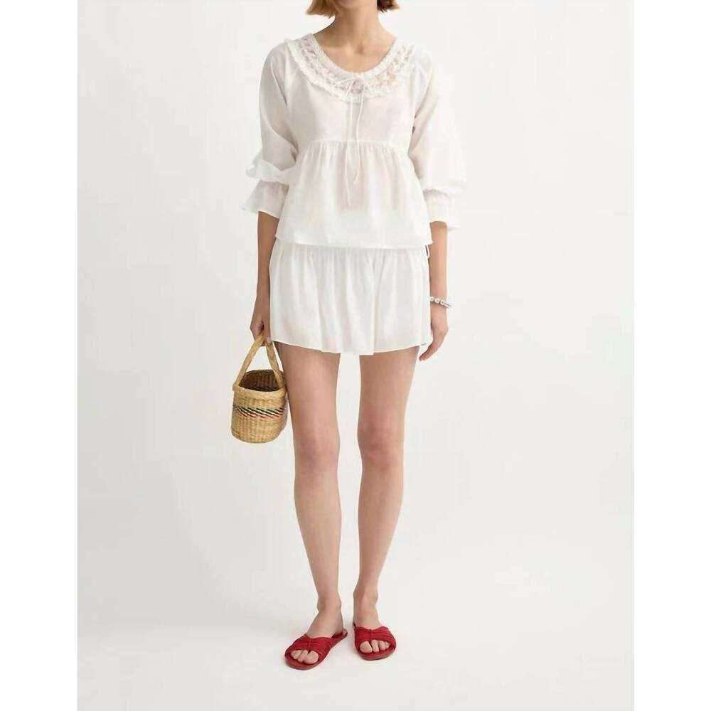 NEW POSSE danielle skort in white